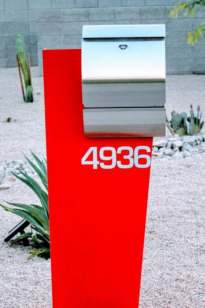 Modern Mailboxes with Stainless Steel Lock