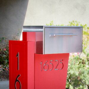 Stainless Steel Mailbox with Post, Customized Mailbox