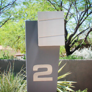 Stainless Steel Mailbox with Post, Modern Mailboxes