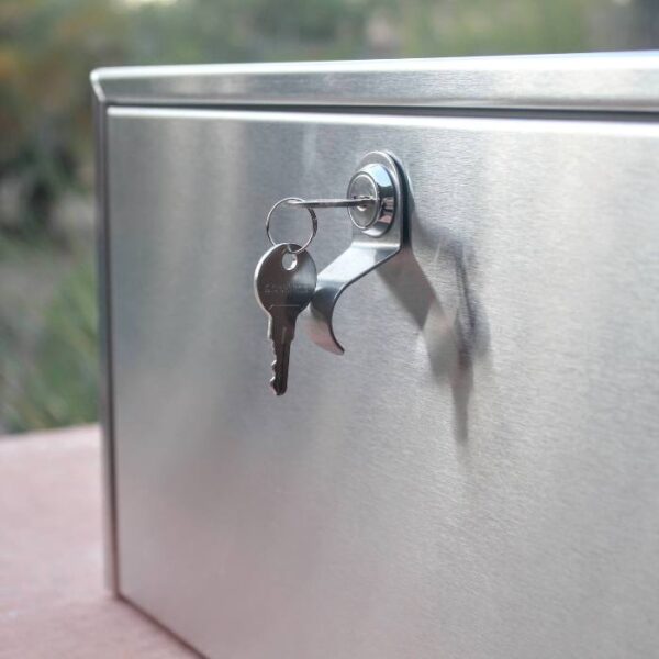 Stainless Steel Locking Mailbox - The Scottsdale