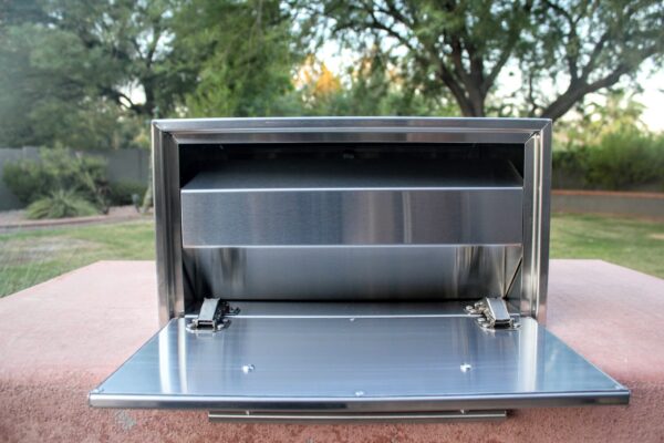 Stainless Steel Mailbox Without Lock in Open Position