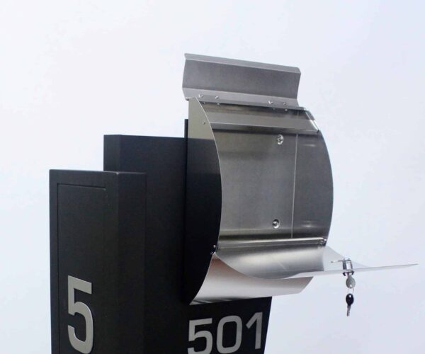 Stainless Steel Mailbox with Lock Box