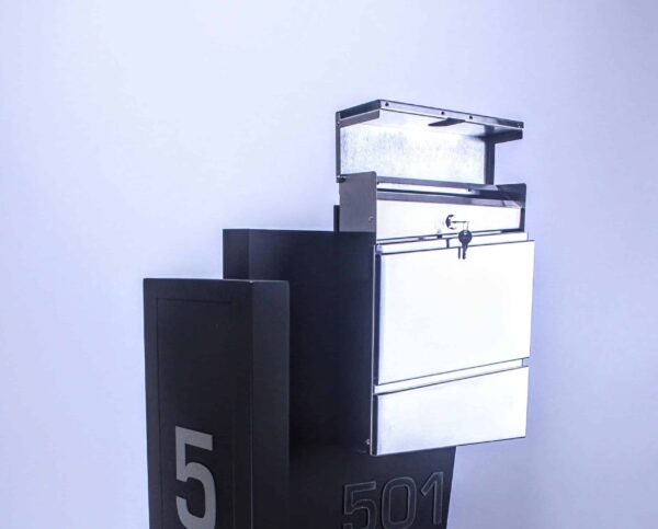 Stainless Steel Mailbox with Lock Box